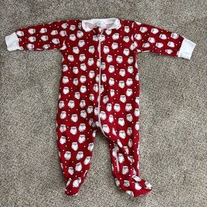 Kissy Kissy Unisex-Baby Neutral Pjs Ho Ho Ho Print Footie With Zipper 6-9 months